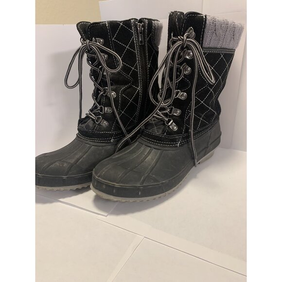 Khombu Shoes - Khombu Davenport Winter Snow Boots Size 9 Leather